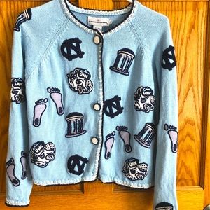 UNC Chapel Hill Tarheel Sweater Cardigan